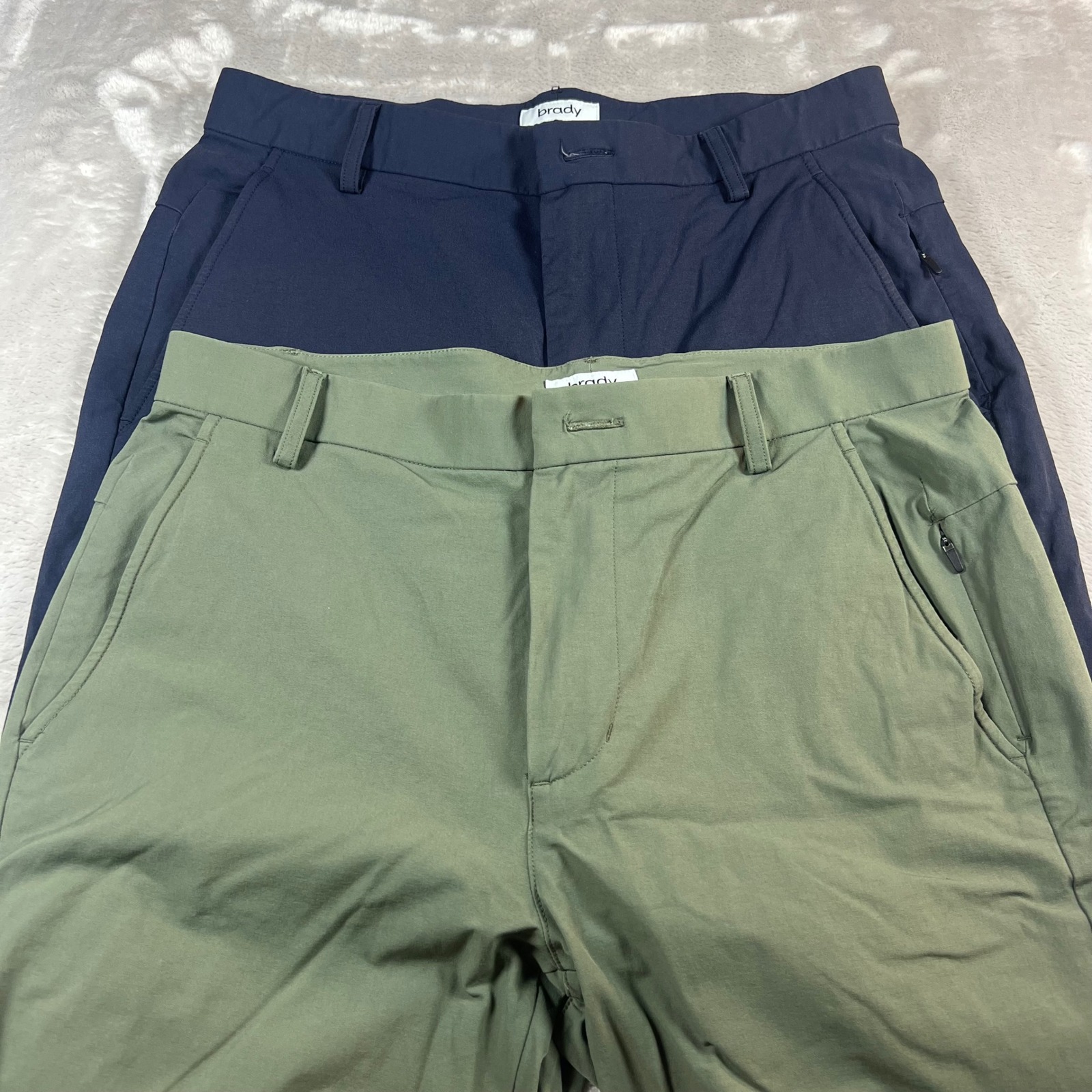 Brady Men's 31 Live Pant Navy Blue Olive Green Performance Pants Bundle